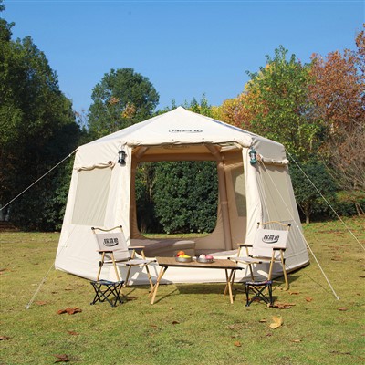 Tente gonflable hexagonale